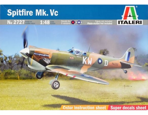 Italeri IT2727 SPITFIRE MK.VC KIT 1:48 Modellino