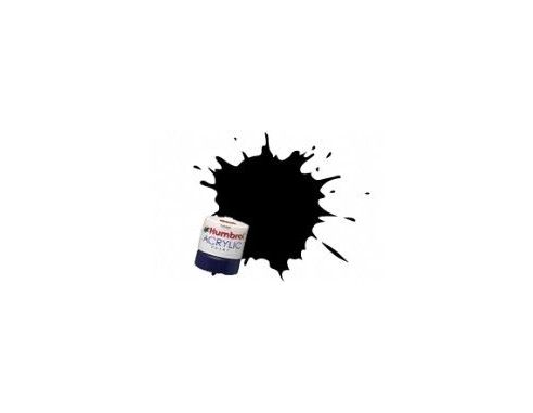 Humbrol HB0085 COAL BLACK  SATIN Pz.6 Modellino