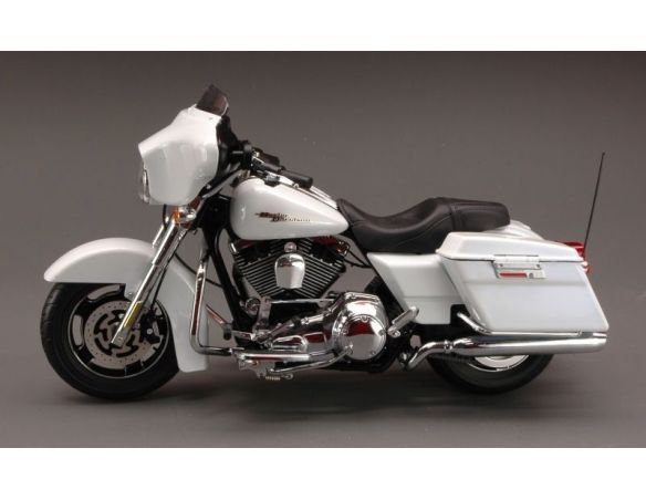 Highway 61 HGW81165 H.DAVIDSON FLHX STREET GLIDE WHITE HOT DENIM 1:12 Moto