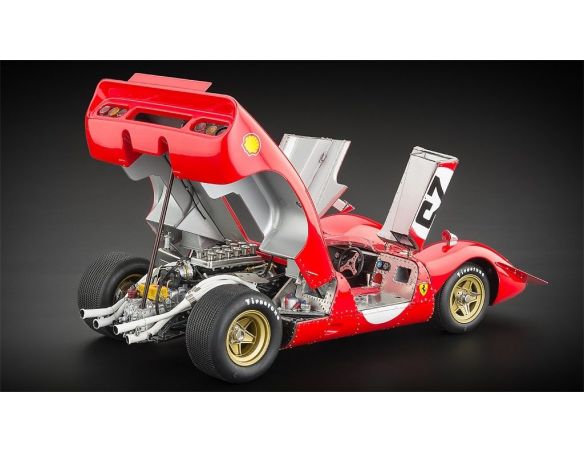 CMC CMC095 FERRARI 312P SPYDER N.25 2nd SEBRING 1969 ANDRETTI-AMON 1:18 Modellino