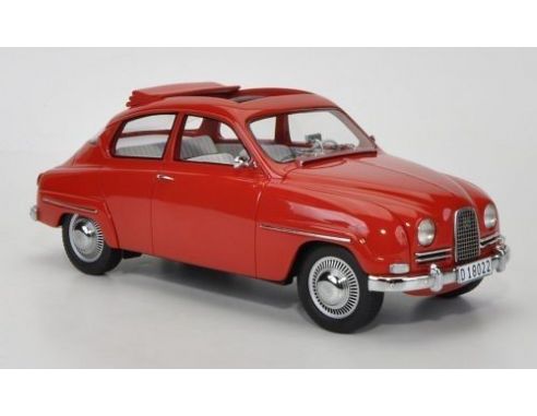 Neo Scale Models NEO18022 SAAB 96 OPEN SLIDING ROOF 1961 RED 1:18 Modellino