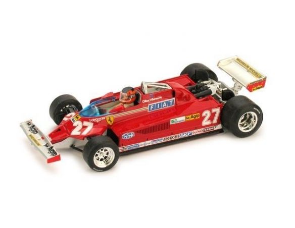 Brumm BM0390-27 FERRARI 126 CK G.VILLENEUVE 1981 N.27 DNF ITALY GP 1:43 Modellino