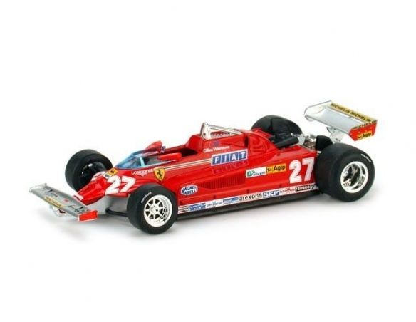 Brumm BM0390 FERRARI 126 CK G.VILLENEUVE 1981 N.27 RETIRED ITALY GP 1:43 Modellino