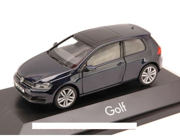 Herpa HP7070 VW GOLF VII 2 DOORS 2013 NIGHT BLUE MET.1:43 Modellino
