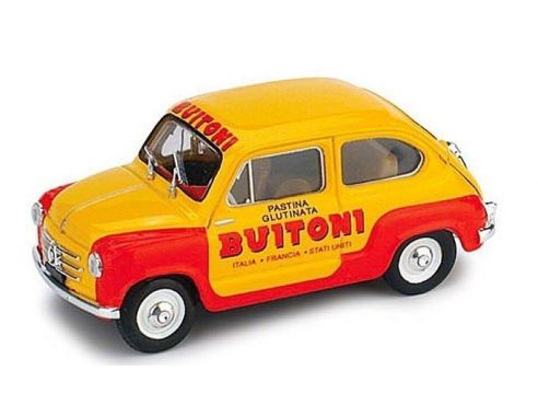 Brumm BM0400 FIAT 600 1955 PASTA BUITONI 1:43 Modellino