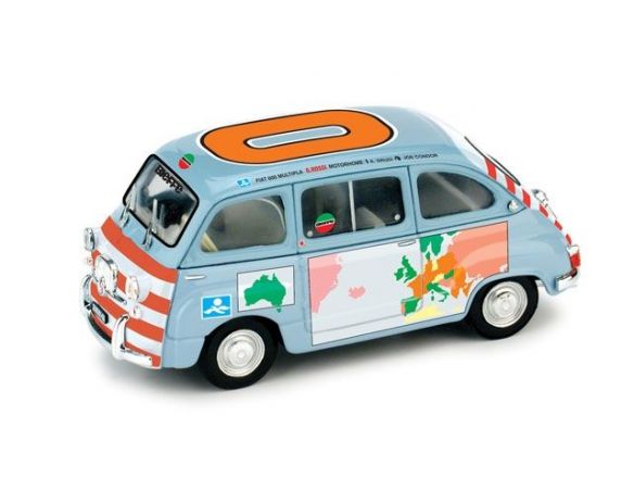 Brumm BM0401 FIAT 600 MULTIPLA 1960 GRAZIANO ROSSI MOTORHOME 1:43 Modellino