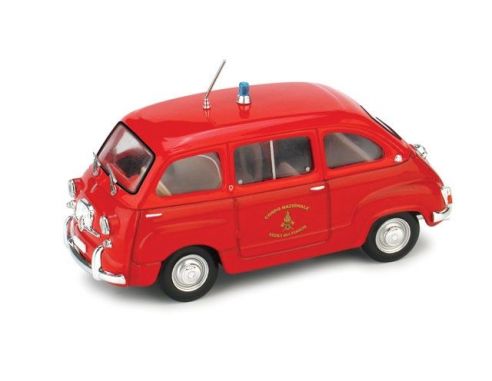 Brumm BM0402 FIAT 600 MULTIPLA POMPIERI 1960 1:43 Modellino