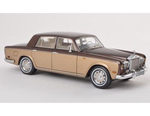 Neo Scale Models NEO44175 ROLLS ROYCE SILVER SHADOW 1974 MET.GOLD/MET.BROWN 1:43 Modellino