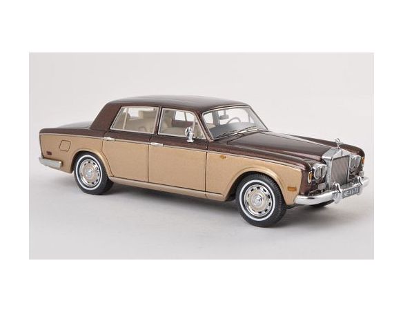 Neo Scale Models NEO44175 ROLLS ROYCE SILVER SHADOW 1974 MET.GOLD/MET.BROWN 1:43 Modellino