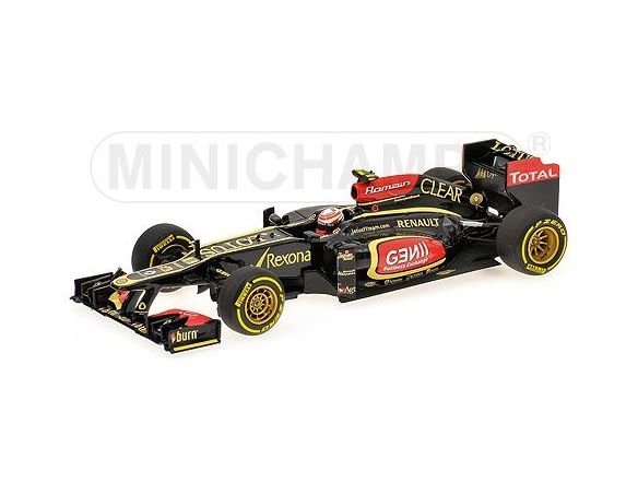MINICHAMPS 410130078 LOTUS F1 R. GROSJEAN SHOWCAR 2013 Modellino
