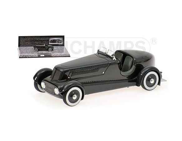 MINICHAMPS 437082080 FORD EDSEL ROADSTER 1934 PEARL ESSENCE GUN METALLIC DARK GREY Modellino