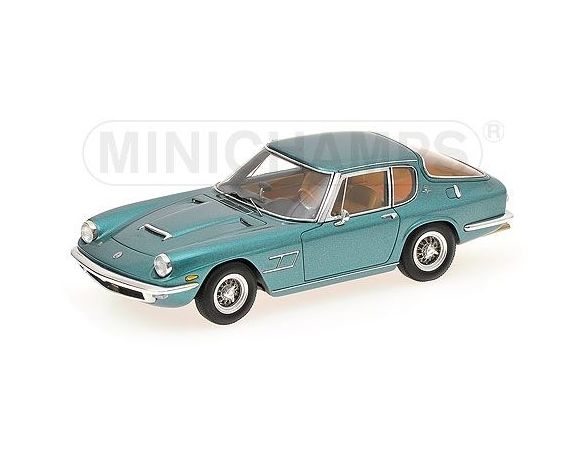 Minichamps 437123420 MASERATI MISTRAL COUPE' 1966 GREEN METALLIC AUTO STRADALI SCALA 1/43