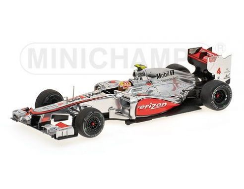MINICHAMPS 537124344 McLAREN MP4/27 LEWIS HAMILTON WINNER USA GP 2012 Modellino