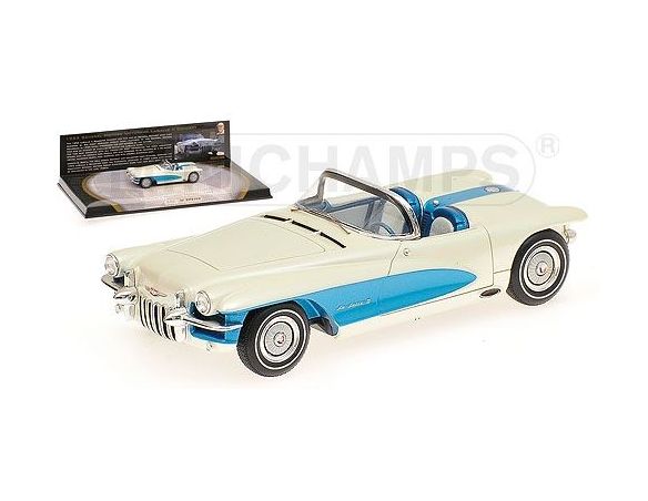 Minichamps PM437147030 LA SALLE ROADSTER 1955 WHITE/BLUE 1:43 Auto Stradali