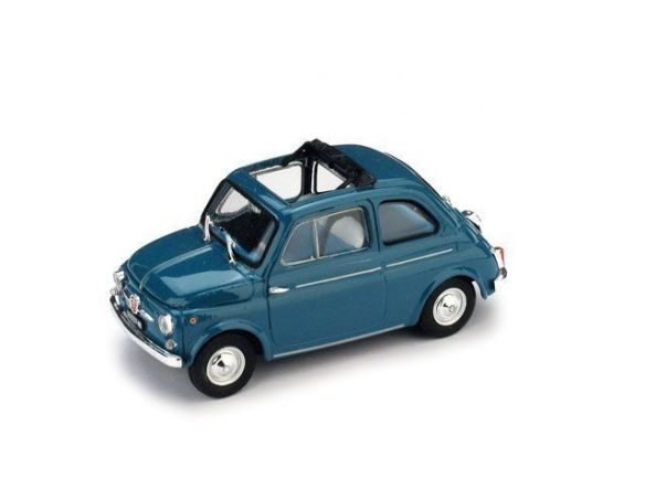 Brumm BM0404-07 FIAT 500 D APERTA 1960 BLU FIORENTINO 1:43 Modellino