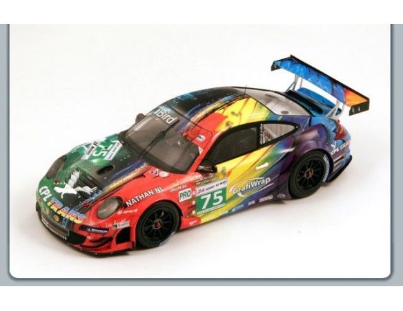Spark Model S18085 PORSCHE 997 GT3 RSR N.75 23th LM 2011 BARLESI-ROCHA-LAFARGUE 1:18 Modellino