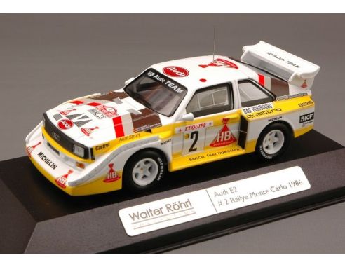 IST Models CCC201 AUDI E2 N.2 4th MONTE CARLO 1986 ROHRL-GEISTDOERFER 1:43 Auto Rally