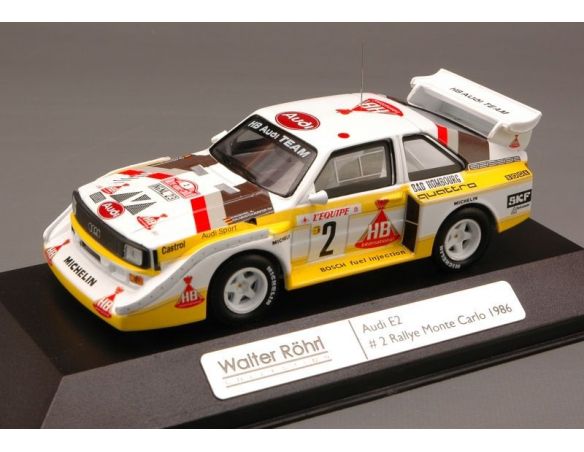 IST Models CCC201 AUDI E2 N.2 4th MONTE CARLO 1986 ROHRL-GEISTDOERFER 1:43 Auto Rally