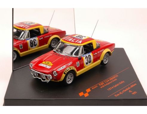 Vitesse VE42441 FIAT 124 ABARTH N.38 10th SAFARI RALLY 1974 ULYATE-SMITH 1:43 Modellino
