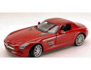 Welly WE4244 MERCEDES SLS AMG 2009 RED 1:24 Modellino