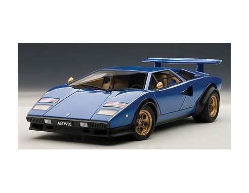 Auto Art / Gateway AA74652 LAMBORGHINI COUNTACH LP500S WALTER WOLF EDITION BLUE 1:18 Modellino