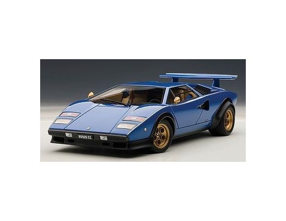 Auto Art / Gateway AA74652 LAMBORGHINI COUNTACH LP500S WALTER WOLF EDITION BLUE 1:18 Modellino