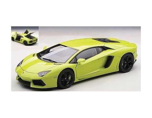 Auto Art / Gateway AA74668 LAMBORGHINI AVENTADOR LP700-4 2012 GREEN SANDAG  W/BLACK WHEELS 1:18 Modellino