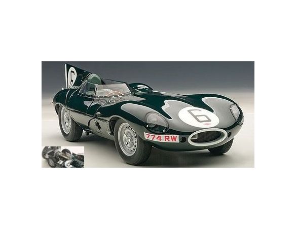 Auto Art / Gateway AA85586 JAGUAR D-TYPE N.6 WINNER LE MANS 1955 HAWTHORN-BUEB 1:18 Modellino