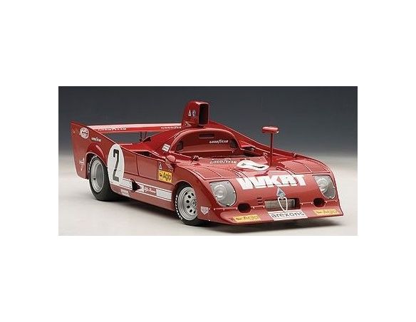 Auto Art / Gateway AA87504 ALFA ROMEO 33 TT 12 N.2 WINNER 1000 KM MONZA 1975 MERZARIO-LAFITTE 1:18 Modellino