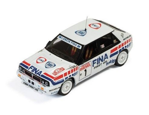 Ixo model RAC072 LANCIA DELTA INTEGR.16V N.1 WINNER SAN REMO 1991 AURIOL-OCELLI 1:43 Modellino