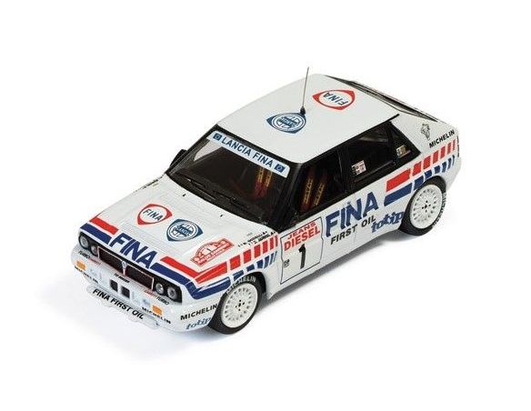 Ixo model RAC072 LANCIA DELTA INTEGR.16V N.1 WINNER SAN REMO 1991 AURIOL-OCELLI 1:43 Modellino