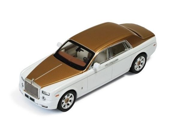 Ixo model MOC162 ROLLS ROYCE PHANTOM 2010 WHITE/GOLD 1:43 Modellino