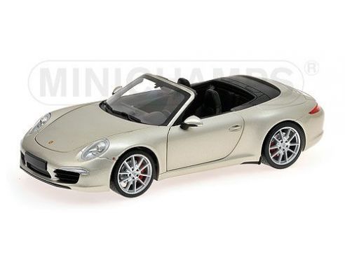 Minichamps PM100061030 PORSCHE 911 CARRERA S CABRIO 991 2012 SILVER 1:18 Auto Stradali