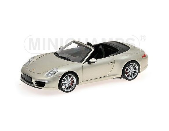 Minichamps PM100061030 PORSCHE 911 CARRERA S CABRIO 991 2012 SILVER 1:18 Auto Stradali