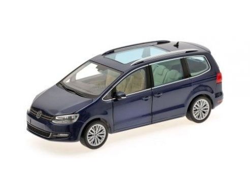 Minichamps PM110051000 VW SHARAN 2010 BLUE METALLIC 1:18 Modellino