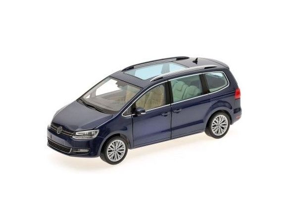 Minichamps PM110051000 VW SHARAN 2010 BLUE METALLIC 1:18 Modellino