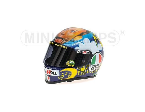 MINICHAMPS 328080076 CASCO HELMET AGV VALENTINO ROSSI MUGELLO MOTOGP 2008 Modellino