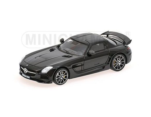 MINICHAMPS 437033020 MERCEDES BENZ SLS AMG BLACK SERIES OBSIDIANSCHWARZ Modellino