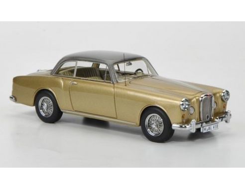 Neo Scale Models NEO43418 ALVIS TD 21 SALOON LHD 1960 GOLD MET./GREY 1:43 Modellino