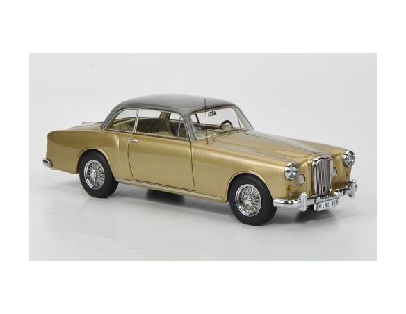 Neo Scale Models NEO43418 ALVIS TD 21 SALOON LHD 1960 GOLD MET./GREY 1:43 Modellino