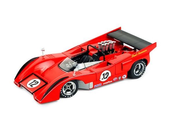 True Scale Miniatures TSM121803 MC LAREN M8D N.12 MOTSCHENBACHER RACING PAUL NEWMAN RIVERSIDE 1971 1:18 Auto Competizione