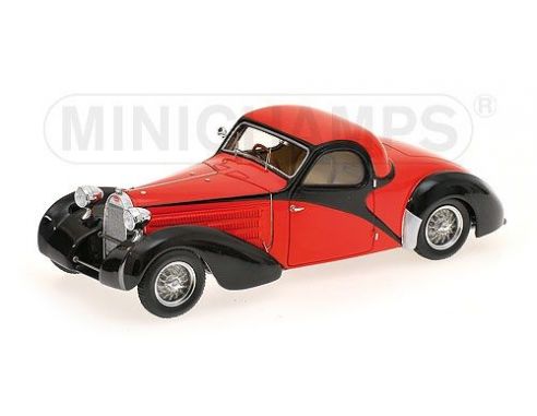 Minichamps PM437110220 BUGATTI TYPE 57C 1939 RED/BLACK 1:43 Modellino