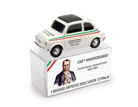Brumm BMBR017 FIAT 500 CAMILLO BENSO CONTE DI CAVOUR 1:43 Modellino