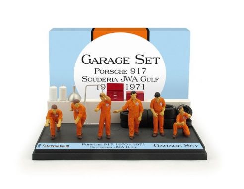 Brumm BMGS05 GARAGE SET SCUDERIA JWA-GULF 1970/71 1:43 Modellino
