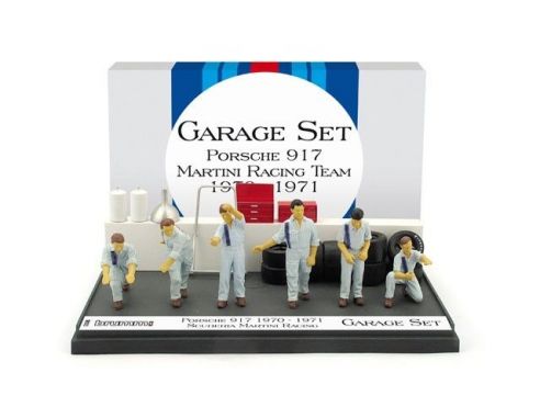 Brumm BMGS06 GARAGE SET SCUDERIA MARTINI 1970/71 1:43 Modellino