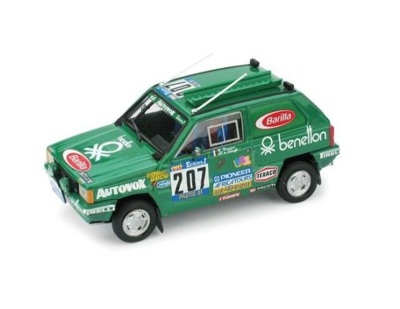 Brumm BM0459 FIAT PANDA N.207 RETIRED PARIS-DAKAR 1984 DE LABRIFFE-DEVOYON 1:43 Modellino