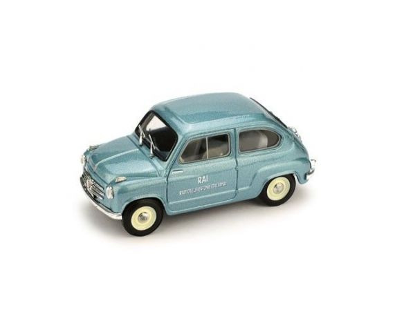 Brumm BM0483 FIAT 600 VETTURA DI SERVIZIO RAI 1960 1:43 Modellino