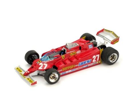 Brumm BM0487 FERRARI 126 CK G.VILLENEUVE 1981 N.27 PROVE USA GP  1:43 Modellino