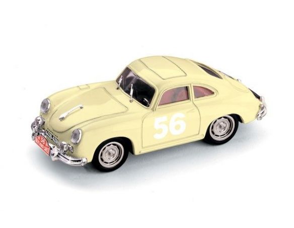 Brumm BMS058 PORSCHE 356A N.56 18th MONTE CARLO 1956 GACON-BUCHET 1:43 Modellino