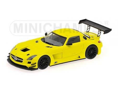 Minichamps PM410113201 MERCEDES SLS AMG GT3 STREET 2011 YELLOW 1:43 Modellino